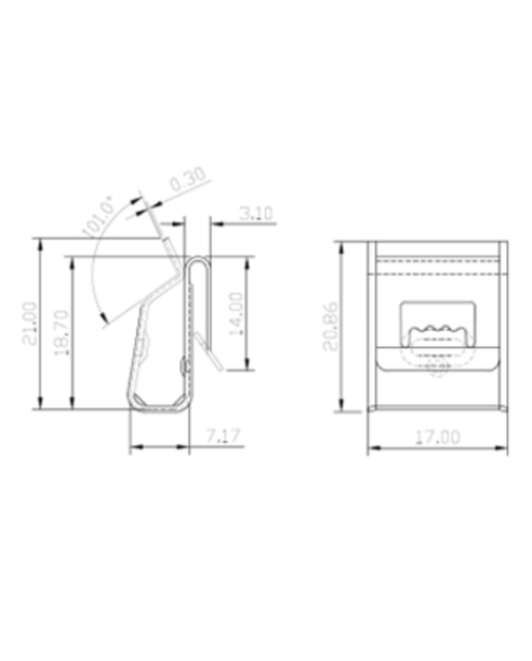 Cable clip for solar panels