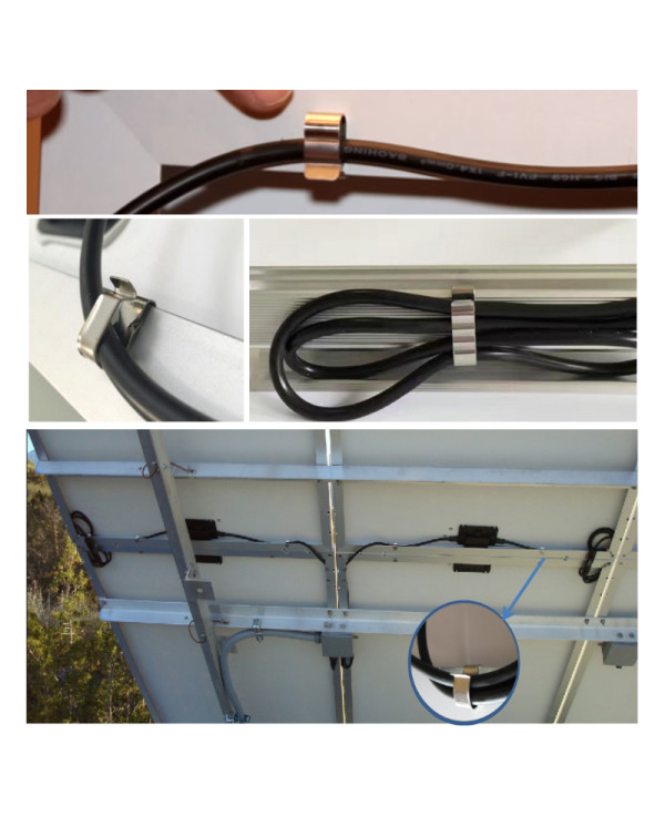 Cable clip for solar panels