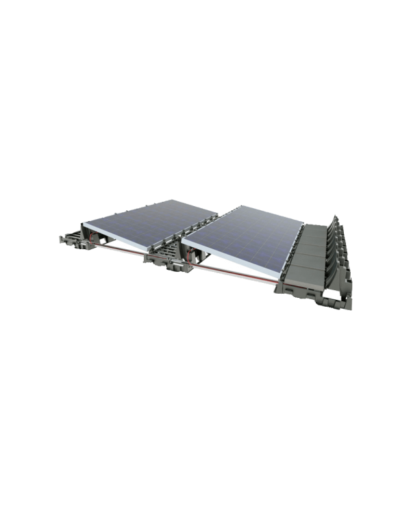 Rail for horizontal installation for Falx system