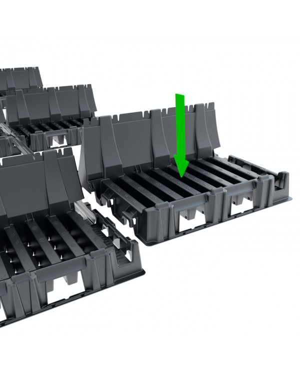 Vertical installation rail for Falx system