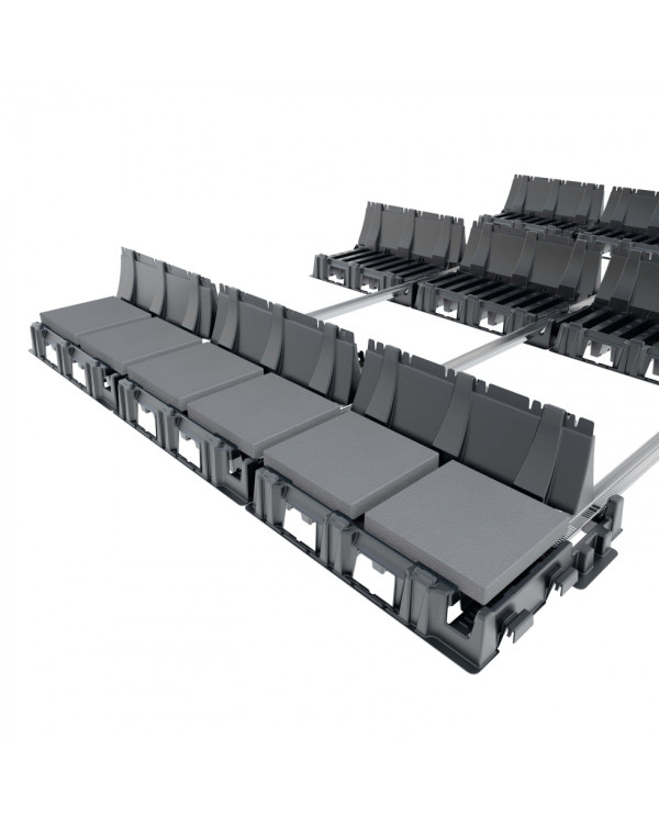 Vertical installation rail for Falx system