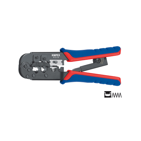 KNIPEX - Western plug crimping tool RJ11 / RJ12 / RJ45