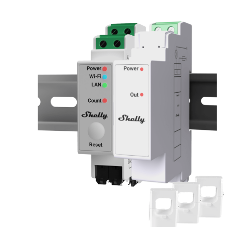 SOCONNECTED Shelly Three-phase meter + intelligent switch