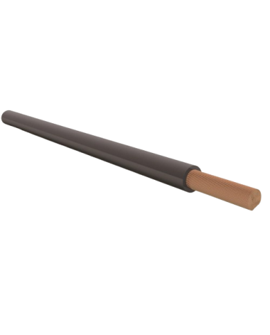 H07V-K 6 mm² black R100 lead, flexible