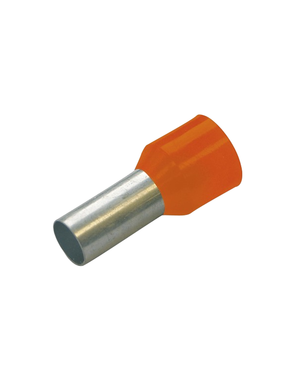 Haupa 270033 Insulated ferrules 4 mm² color series I, French, length 10 mm, orange Haupa 270033 Insulated ferrules 4 mm² color series I, French, length 10 mm, orange