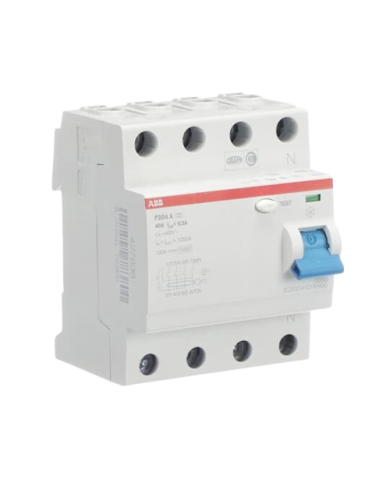 ABB F204A-40/0,3 FI Circuit breaker 4 pole 40/0,3A ABB F204A-40/0,3 FI Circuit breaker 4 pole 40/0,3A
