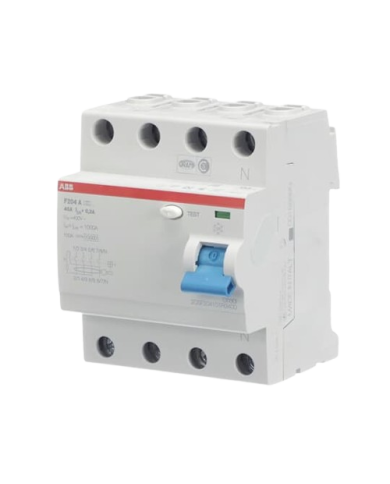 ABB F204A-40/0,3 FI Circuit breaker 4 pole 40/0,3A ABB F204A-40/0,3 FI Circuit breaker 4 pole 40/0,3A