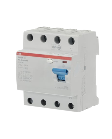 ABB F204 A-40/0,03 F204A-40/0,03 Residual-current device (RCD) 4P, Type A, 40A, 30mA 2CSF204101R1400 ABB F204 A-40/0,03 F204A-40/0,03 Residual-current device (RCD) 4P, Type A, 40A, 30mA 2CSF204101R1400