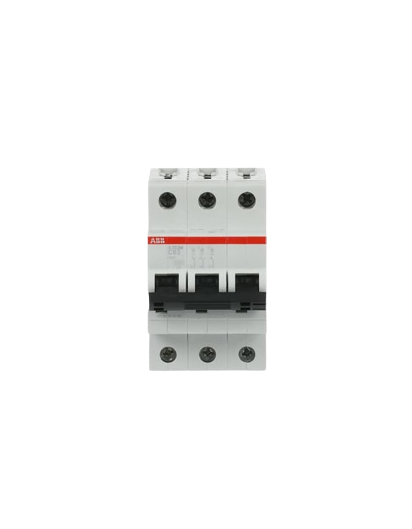ABB S203M-C63 circuit breaker 3P 63A C-characteristic, 10 kA ABB S203M-C63 circuit breaker 3P 63A C-characteristic, 10 kA
