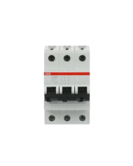 ABB S203M-C63 circuit breaker 3P 63A C-characteristic, 10 kA ABB S203M-C63 circuit breaker 3P 63A C-characteristic, 10 kA