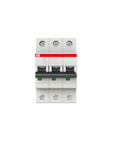 ABB S203M-C40 circuit breaker 3P 40A C-characteristic, 10 kA ABB S203M-C40 circuit breaker 3P 40A C-characteristic, 10 kA