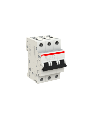 ABB S203M-B25 circuit breaker 3P 25A B-characteristic, 10 kA ABB S203M-B25 circuit breaker 3P 25A B-characteristic, 10 kA