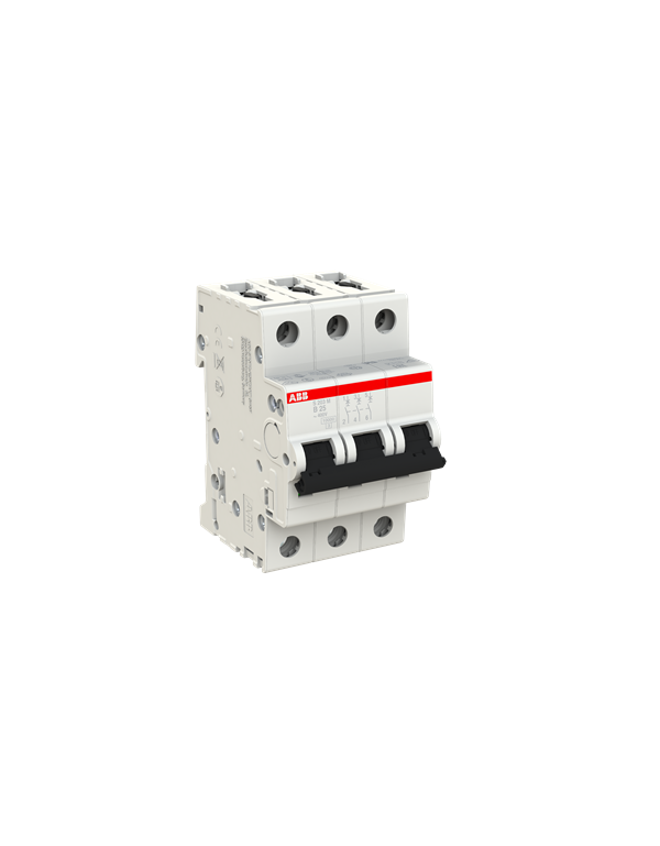 ABB S203M-B25 circuit breaker 3P 25A B-characteristic, 10 kA
