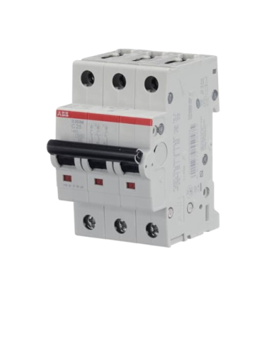 ABB S203M-C25 circuit breaker 3P 25A C-characteristic, 10 kA ABB S203M-C25 circuit breaker 3P 25A C-characteristic, 10 kA