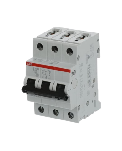 ABB S203M-B16 circuit breaker 3P 16A B-characteristic, 10 kA ABB S203M-B16 circuit breaker 3P 16A B-characteristic, 10 kA