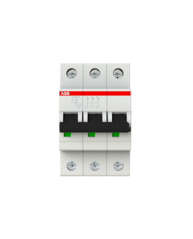ABB S203M-C16 circuit breaker 3P 16A C-characteristic, 10 kA ABB S203M-C16 circuit breaker 3P 16A C-characteristic, 10 kA