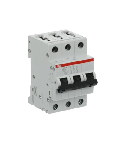 ABB S203M-B10 circuit breaker 3P 10A B-characteristic, 10 kA ABB S203M-B10 circuit breaker 3P 10A B-characteristic, 10 kA