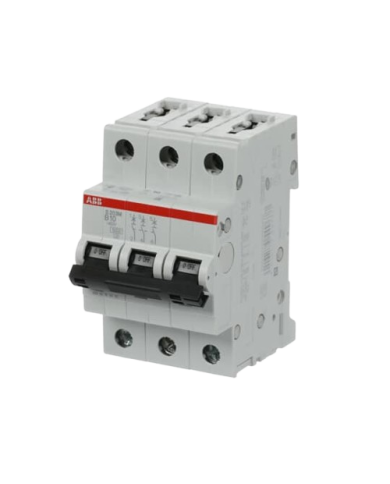 ABB S203M-B10 circuit breaker 3P 10A B-characteristic, 10 kA ABB S203M-B10 circuit breaker 3P 10A B-characteristic, 10 kA