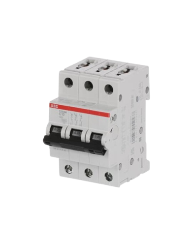 ABB S203M-C10 circuit breaker 3P 10A C-characteristic, 10 kA ABB S203M-C10 circuit breaker 3P 10A C-characteristic, 10 kA