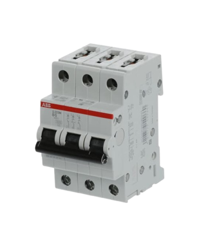 ABB S203M-B6 circuit breaker 3P 6A B-characteristic, 10 kA ABB S203M-B6 circuit breaker 3P 6A B-characteristic, 10 kA