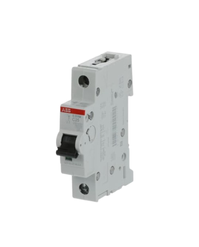 ABB S201M-C25 circuit breaker 1P 25A C-characteristic, 10 kA ABB S201M-C25 circuit breaker 1P 25A C-characteristic, 10 kA