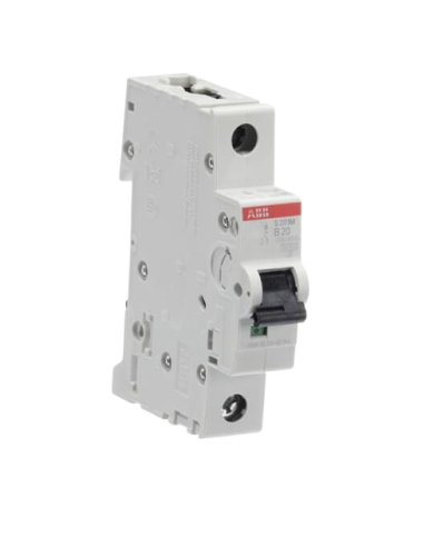 ABB S201M-B20 circuit breaker 1P 20A B-characteristic, 10 kA ABB S201M-B20 circuit breaker 1P 20A B-characteristic, 10 kA
