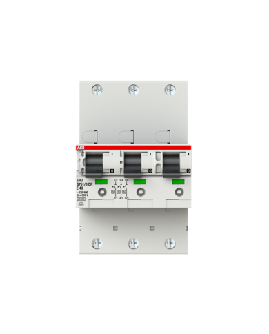 ABB S751/3DR-E40 Main circuit breaker, selective, 40 A, 3 x 1 pole ABB S751/3DR-E40 Main circuit breaker, selective, 40 A, 3 x 1 pole