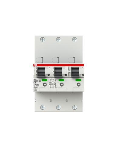 ABB S751/3DR-E35 Selective main circuit breaker LS SHU E-Char., 25kA, 35A, 3x1Pole ABB S751/3DR-E35 Selective main circuit breaker LS SHU E-Char., 25kA, 35A, 3x1Pole