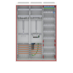Striebel & John DD37V11VB Complete cabinet for 40A 1 meter & 1 reserve, 72 & 48TE, BH3, 3-field 16 mm²