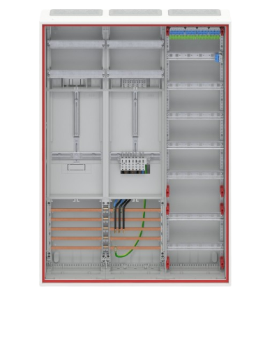 Striebel & John DD37V11VB Complete cabinet for 40A 1 meter & 1 reserve, 72 & 48TE, BH3, 3-field 16 mm² Striebel & John DD37V11VB Complete cabinet for 40A 1 meter & 1 reserve, 72 & 48TE, BH3, 3-field 16 mm²