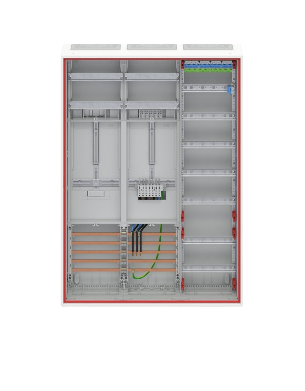 Striebel & John DD37V11VB Complete cabinet for 40A 1 meter & 1 reserve, 72 & 48TE, BH3, 3-field 16 mm²