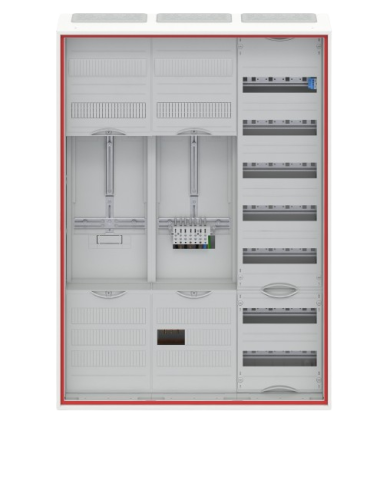 Striebel & John DD37V11VB Complete cabinet for 40A 1 meter & 1 reserve, 72 & 48TE, BH3, 3-field 16 mm² Striebel & John DD37V11VB Complete cabinet for 40A 1 meter & 1 reserve, 72 & 48TE, BH3, 3-field 16 mm²