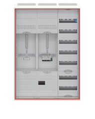 Striebel & John DD37V11VB Complete cabinet for 40A 1 meter & 1 reserve, 72 & 48TE, BH3, 3-field 16 mm²