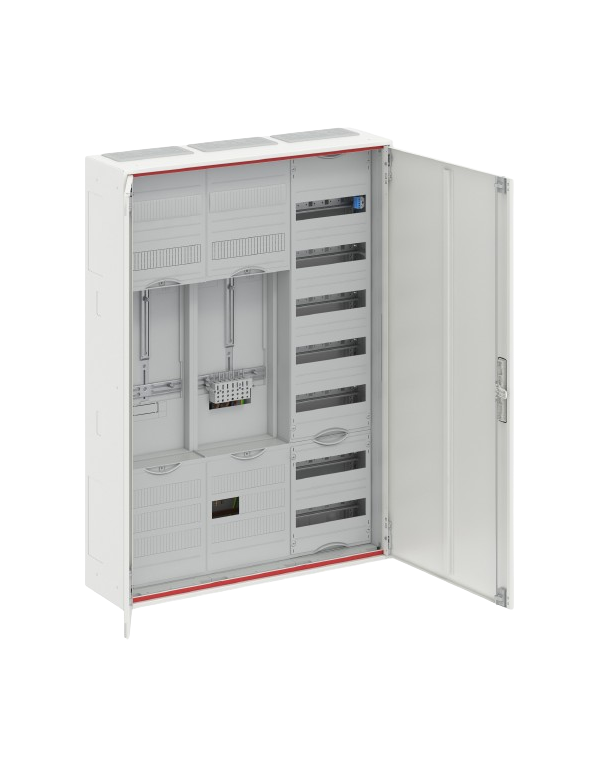 Striebel & John DD37V11VB Complete cabinet for 40A 1 meter & 1 reserve, 72 & 48TE, BH3, 3-field 16 mm²
