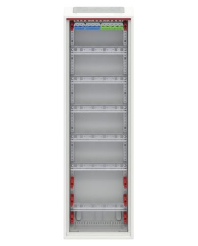 Striebel & John CA16V Wall-mounted small distribution board 6-row IP44, 300 x 950 x 160 mm, 72TE, 1-field