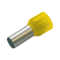 Haupa 270818 Insulated ferrules 6 mm² DIN color series, length 12 mm, yellow