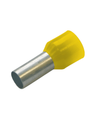 Haupa 270818 Insulated ferrules 6 mm² DIN color series, length 12 mm, yellow Haupa 270818 Insulated ferrules 6 mm² DIN color series, length 12 mm, yellow
