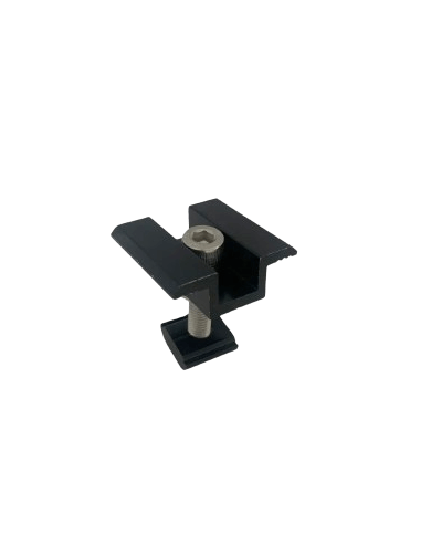 Middle clamp black - Alma Solar® Nr. 1 of online solar panels Middle clamp black - Alma Solar® Nr. 1 of online solar panels