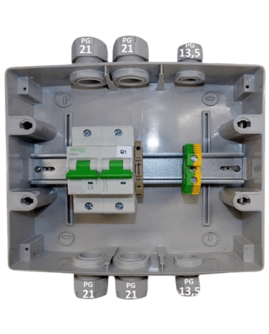 Protection box for batteries at 125A / 48V Protection box for batteries at 125A / 48V