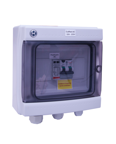 AC box 32A 230V 300mA single-phase 5-6 kW - Alma Solar® Nr. 1 of online solar panels AC box 32A 230V 300mA single-phase 5-6 kW - Alma Solar® Nr. 1 of online solar panels