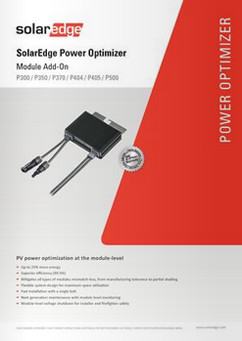 SOLAREDGE P300 P500 optimizer